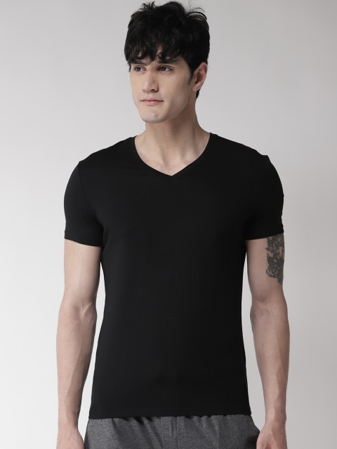 

Marks & Spencer Men Black Solid Innerwear Vest T141630A