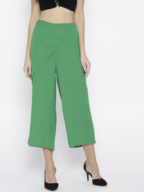 

Antheaa Women Green Straight Solid Palazzos