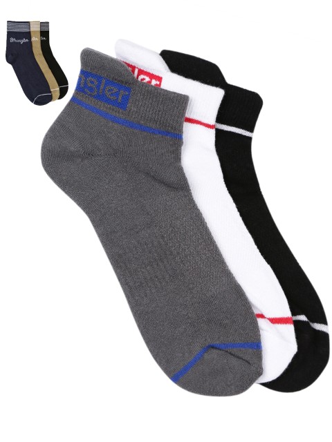

Wrangler Men Assorted Pack of 6 Pairs Socks