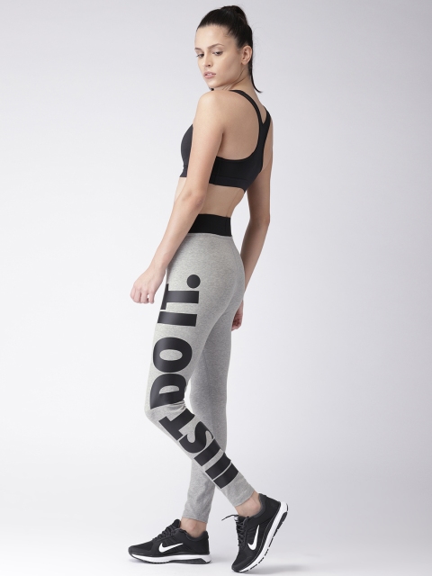 

Nike Women Grey Printed Tight Fit AS W NSW LEGASEE LGGNG HW JDI Training Tights