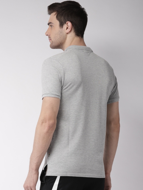 

Nike Men Grey Melange Solid Slim Fit AS M NKCT Polo T-shirt
