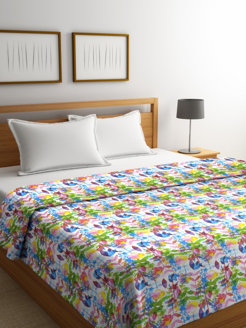 

Trident Multicoloured Floral Mild Winter 120 GSM Double Bed Comforter, Multi