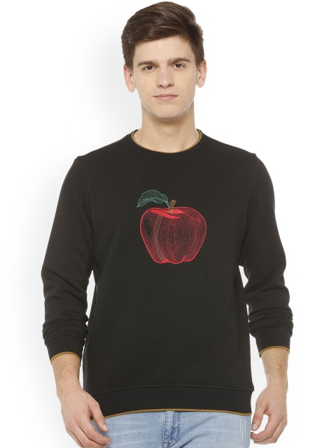 

SIMON CARTER LONDON Men Black Printed Sweatshirt