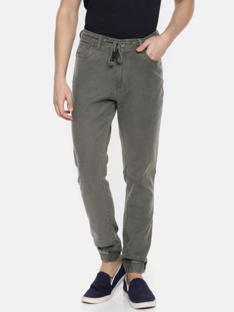 

SPYKAR Men Grey Jogger Fit Mid-Rise Clean Look Jeans