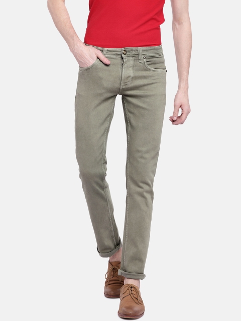 

Lawman pg3 Men Khaki Slim Fit Mid-Rise Clean Look Jeans