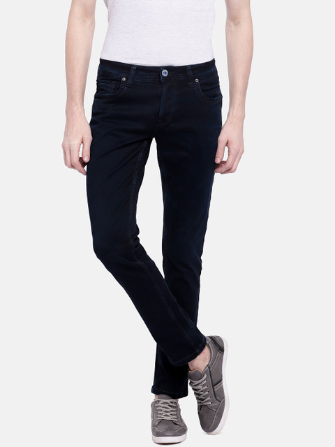 

Lawman pg3 Men Navy Blue Slim Fit Mid-Rise Clean Look Stretchable Jeans