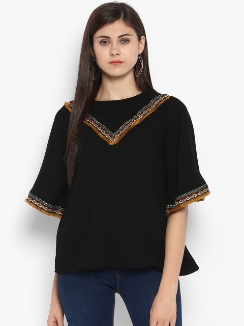 

Antheaa Women Black Solid Top