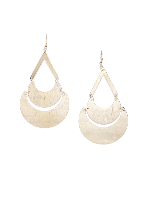 

Blueberry Gold-Toned Geometric Drop Earrings