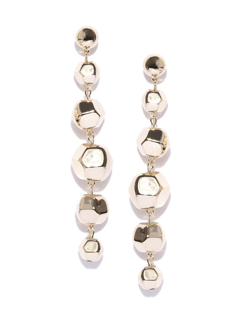 

Blueberry Gold-Plated Geometric Drop Earrings