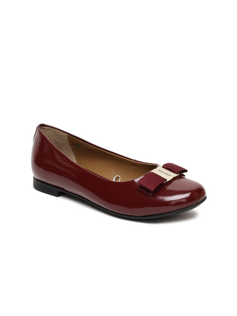 

Ruosh Women Red Solid Leather Ballerinas