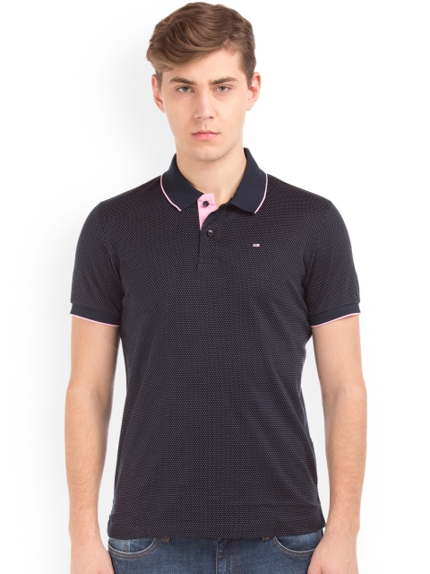 

Arrow Sport Men Blue Printed Polo Collar T-shirt