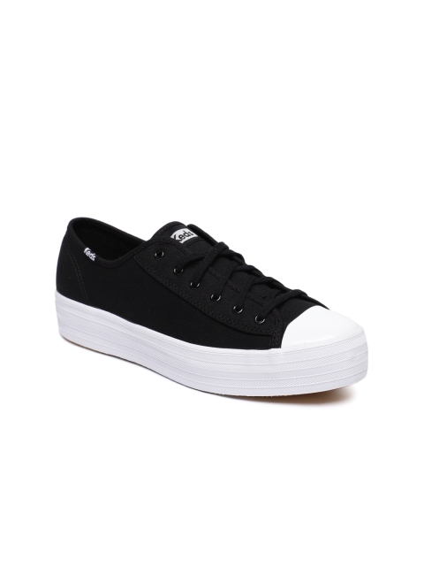 

Keds Women Black Solid Sneakers