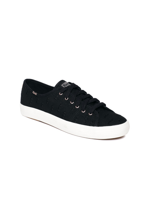 

Keds Women Black Solid Sneakers