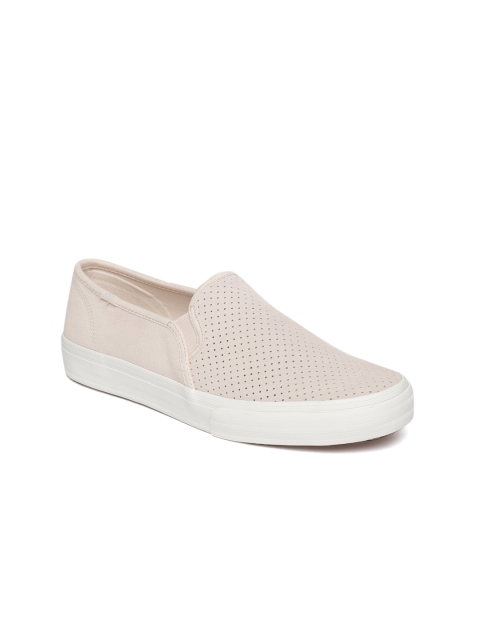 

Keds Women Nude-Coloured Slip-On Suede Sneakers