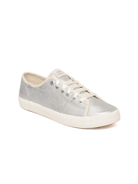 

Keds Women Silver-Toned Sneakers
