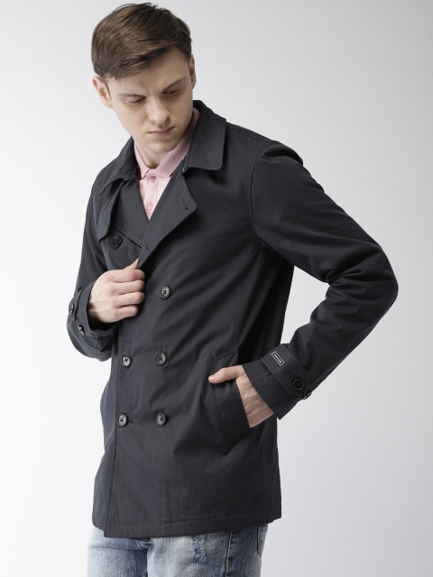 

Scotch & Soda Men Navy Blue Solid Tailored Jacket