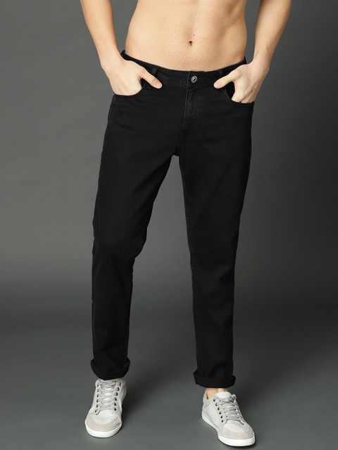

Roadster Men Black Super Skinny Fit Mid-Rise Clean Look Stretchable Jeans