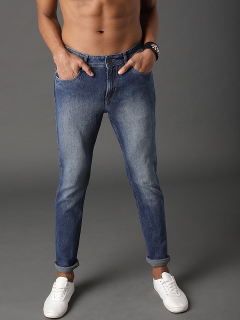 

Roadster Men Indigo Laundered Skinny Fit Mid-Rise Clean Look Stretchable Jeans, Blue