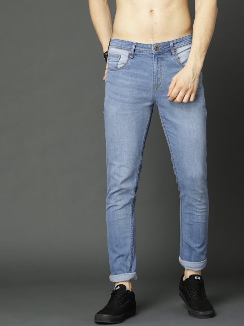 

Roadster Men Blue Regular Fit Mid-Rise Clean Look Stretchable Jeans