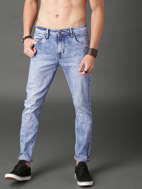 

Roadster Men Blue Skinny Fit Mid-Rise Clean Look Stretchable Jeans
