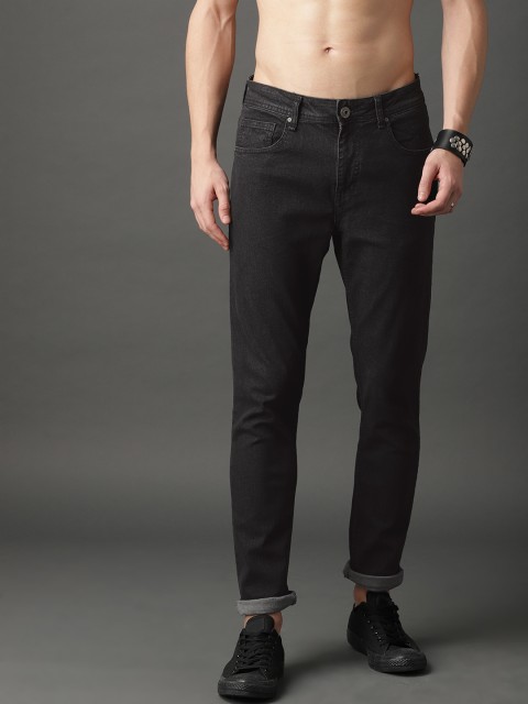 

Roadster Men Black Regular Fit Mid-Rise Clean Look Stretchable Jeans