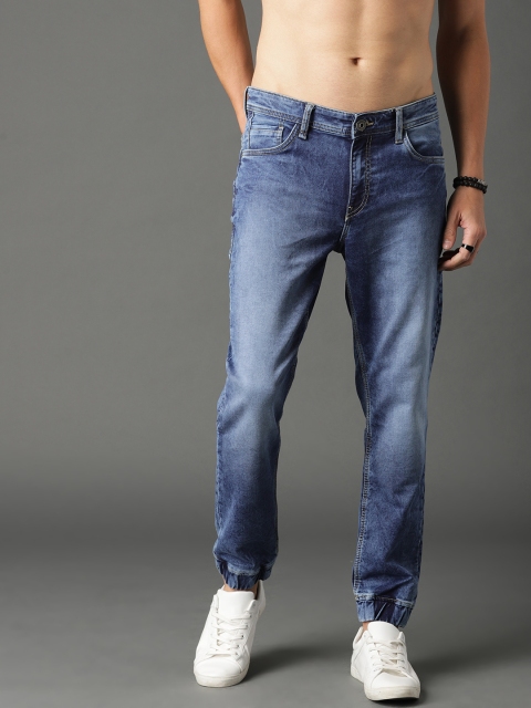 

Roadster Men Blue Slim Fit Mid-Rise Clean Look Stretchable Jogger Jeans
