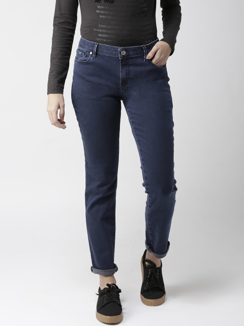 

GAS Women Navy Blue Slim Fit Mid-Rise Clean Look Stretchable Jeans
