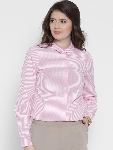 

Vero Moda Pink & White Striped Shirt