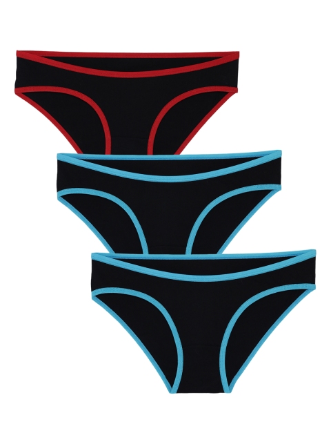 

Leading Lady Girls Pack of 3 Assorted Printed Hipster Briefs Desire-kid