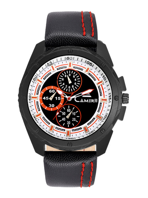 

Camerii Men Black Analogue Watch WM303