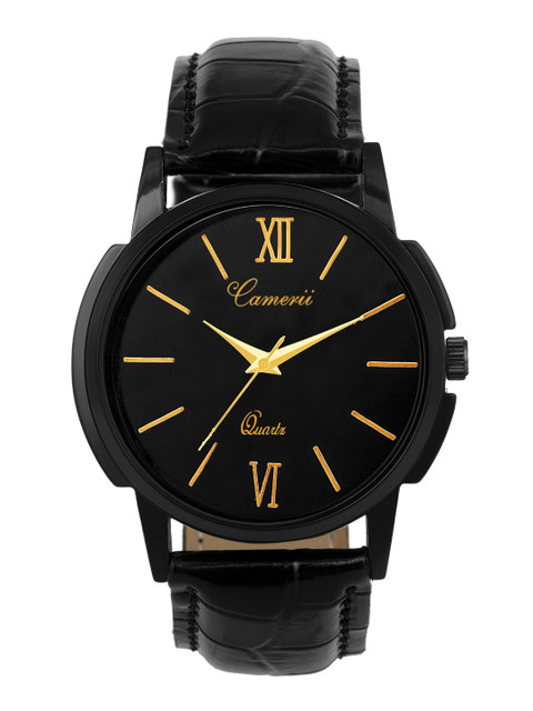 

Camerii Men Black Analogue Watch WM323