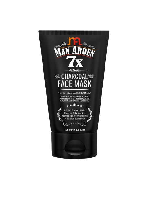 

Man Arden Men 7X Activated Charcoal Face Mask, Black