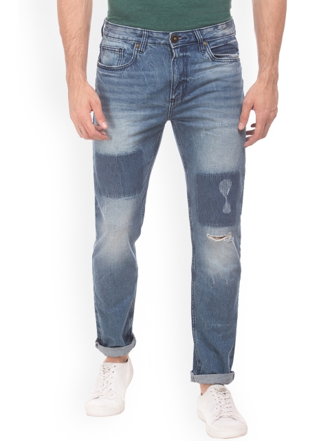 

Cherokee Men Blue Tapered Fit Low-Rise Mildly Distressed Jeans