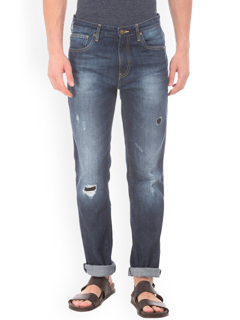 

Cherokee Men Blue Slim Fit Low-Rise Mildly Distressed Jeans