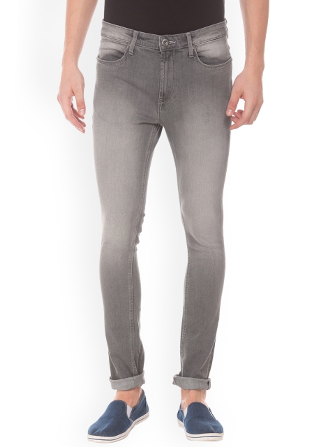 

Colt Men Grey Skinny Fit Mid-Rise Clean Look Jeans
