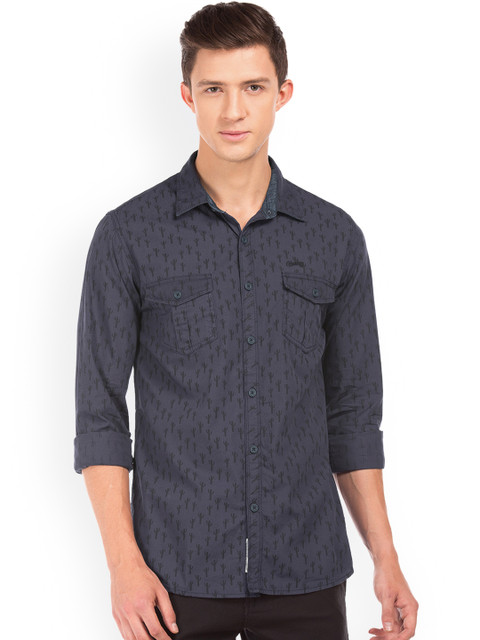 

Cherokee Men Blue Regular Fit Printed Casual Shirt