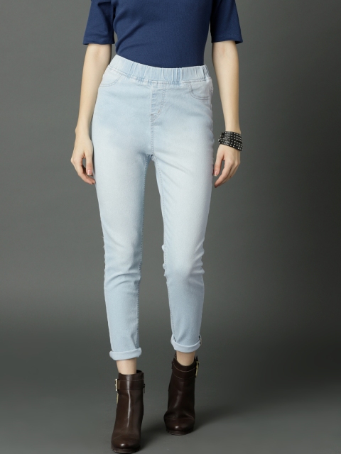 

Roadster Women Blue Washed Jeggings