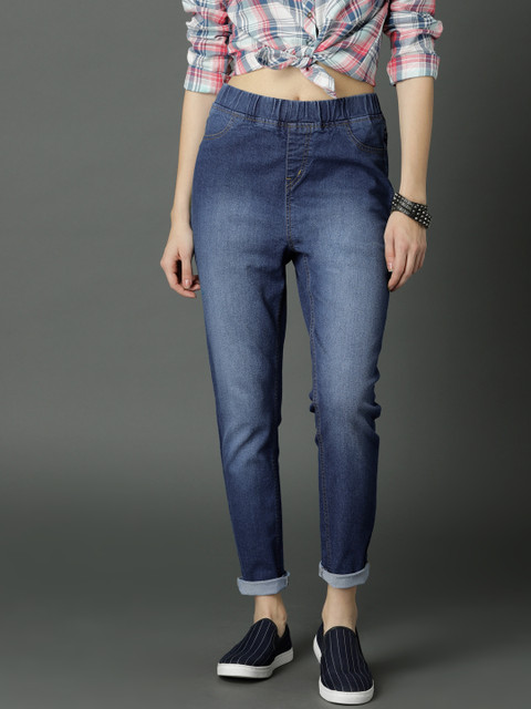 

Roadster Women Blue Washed Jeggings