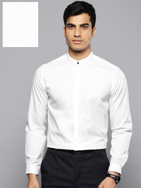 

Louis Philippe Men White Slim Fit Solid Formal Shirt