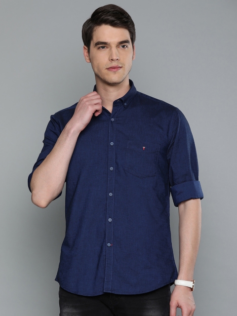 

Louis Philippe Sport Men Navy Blue Slim Fit Solid Casual Shirt