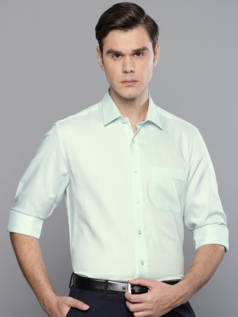 

Louis Philippe Men Green Slim Fit Solid Formal Shirt