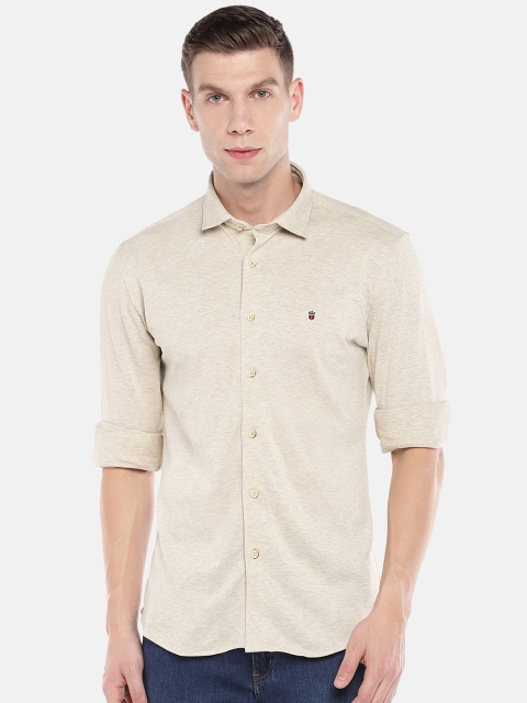 

Louis Philippe Sport Men Beige Super Slim Fit Solid Casual Shirt
