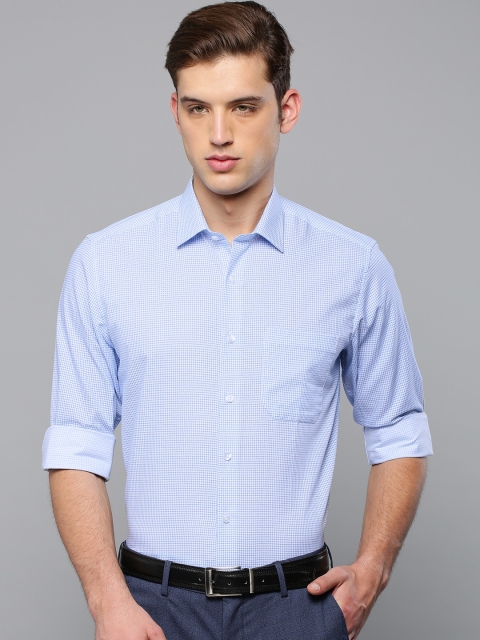 

Louis Philippe Men Blue Slim Fit Printed Formal Shirt