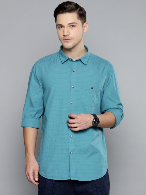 

Louis Philippe Sport Men Blue Super Slim Fit Striped Casual Shirt