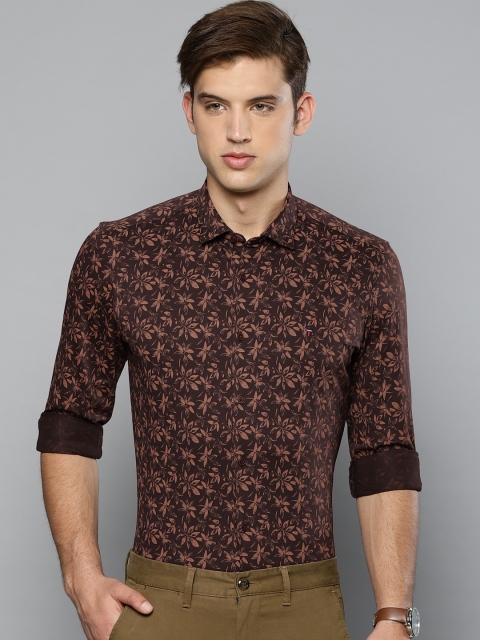 

Louis Philippe Sport Men Brown Super Slim Fit Printed Casual Shirt