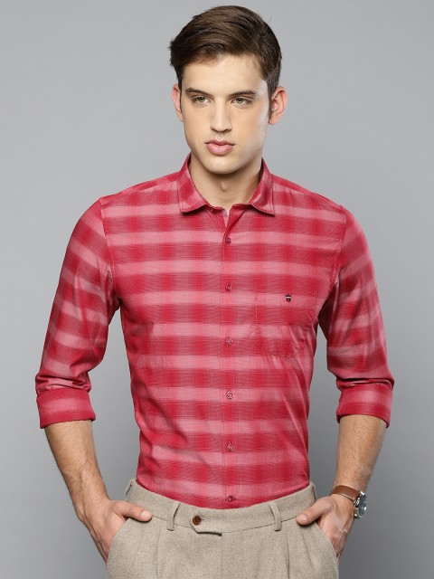 

Louis Philippe Sport Men Red Super Slim Fit Checked Smart Casual Shirt