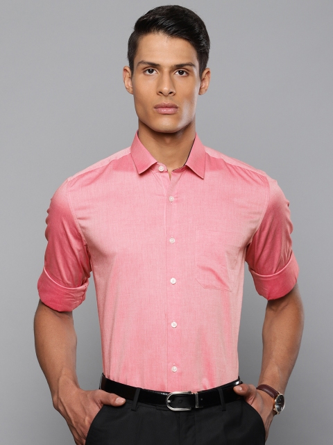 

Louis Philippe Men Red Slim Fit Solid Formal Shirt