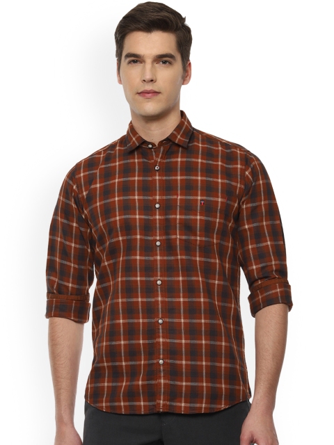 

Louis Philippe Sport Men Brown Slim Fit Checked Casual Shirt