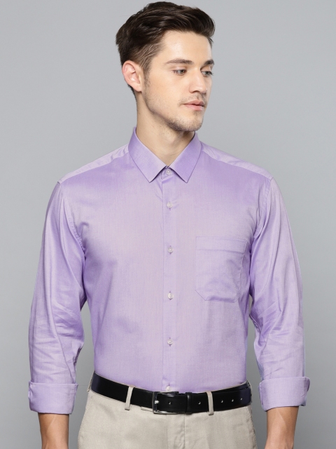 

Louis Philippe Men Lavender Slim Fit Solid Formal Shirt