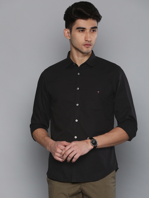 

Louis Philippe Sport Men Black Super Slim Fit Solid Casual Shirt